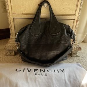 Givenchy Nightingale Medium in Black Grainy Calf Leather